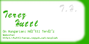 terez huttl business card